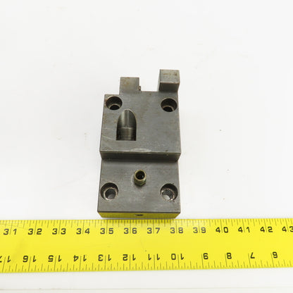 Bolt Down Coolant Fed CNC Lathe Turret Tool Holder 22mm Shank 125mm x 82mm Base