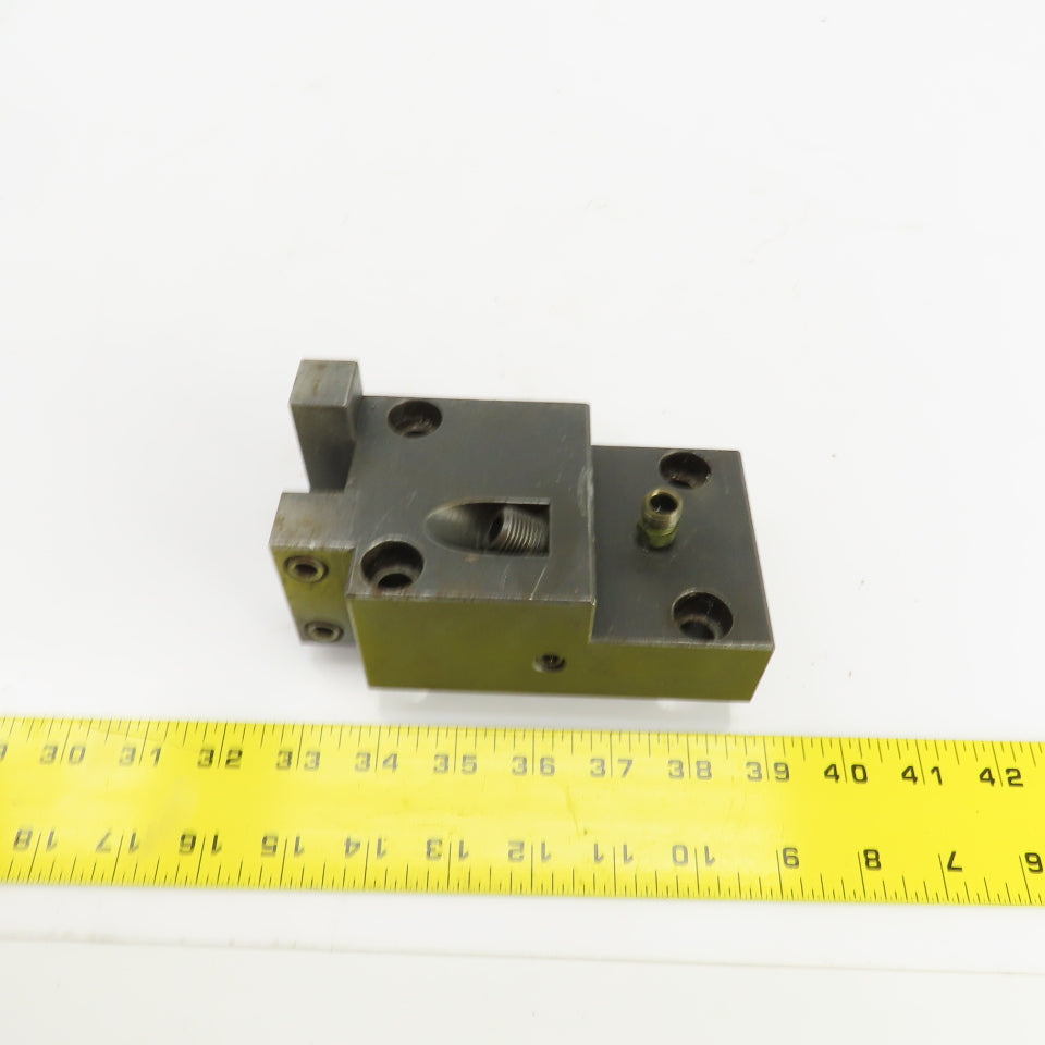 Bolt Down Coolant Fed CNC Lathe Turret Tool Holder 22mm Shank 125mm x 82mm Base