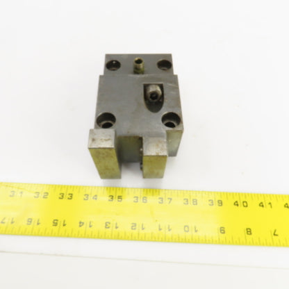 Bolt Down Coolant Fed CNC Lathe Turret Tool Holder 22mm Shank 125mm x 82mm Base