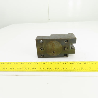 Bolt Down Coolant Fed CNC Lathe Turret Tool Holder 22mm Shank 125mm x 82mm Base
