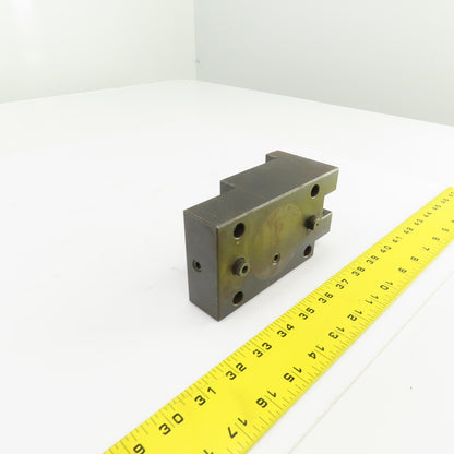 Bolt Down Coolant Fed CNC Lathe Turret Tool Holder 22mm Shank 125mm x 82mm Base
