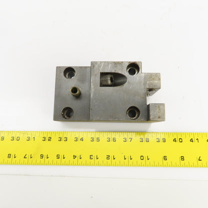 Bolt Down Coolant Fed CNC Lathe Turret Tool Holder 22mm Shank 125mm x 82mm Base