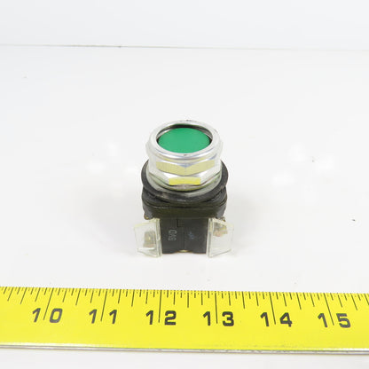 Allen Bradley 800H-AR Ser F Green Momentary Contact Push Button Switch 600V