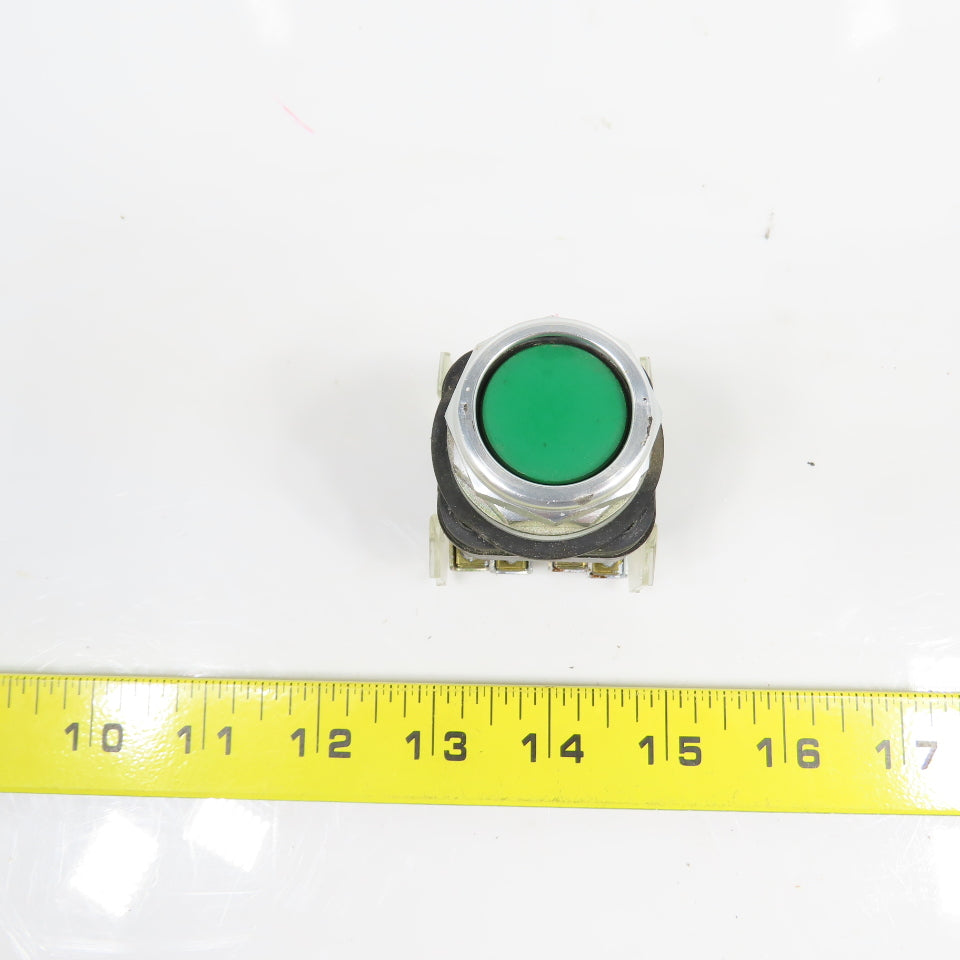 Allen Bradley 800H-AR Ser F Green Momentary Contact Push Button Switch 600V