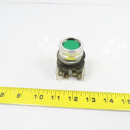 Allen Bradley 800H-AR Ser F Green Momentary Contact Push Button Switch 600V