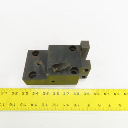 Bolt Down Coolant Fed CNC Lathe Turret Tool Holder 22mm Shank 125mm x 82mm Base