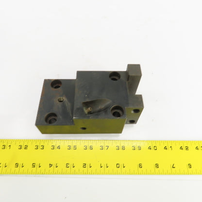 Bolt Down Coolant Fed CNC Lathe Turret Tool Holder 22mm Shank 125mm x 82mm Base
