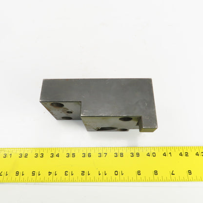 Bolt Down Coolant Fed CNC Lathe Turret Tool Holder 22mm Shank 125mm x 82mm Base