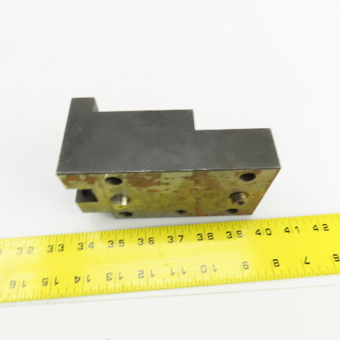 Bolt Down Coolant Fed CNC Lathe Turret Tool Holder 22mm Shank 125mm x 82mm Base