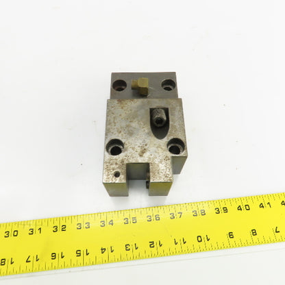 Bolt Down Coolant Fed CNC Lathe Turret Tool Holder 22mm Shank 125mm x 82mm Base