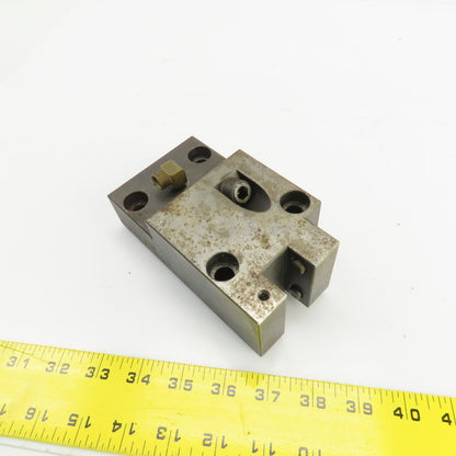 Bolt Down Coolant Fed CNC Lathe Turret Tool Holder 22mm Shank 125mm x 82mm Base
