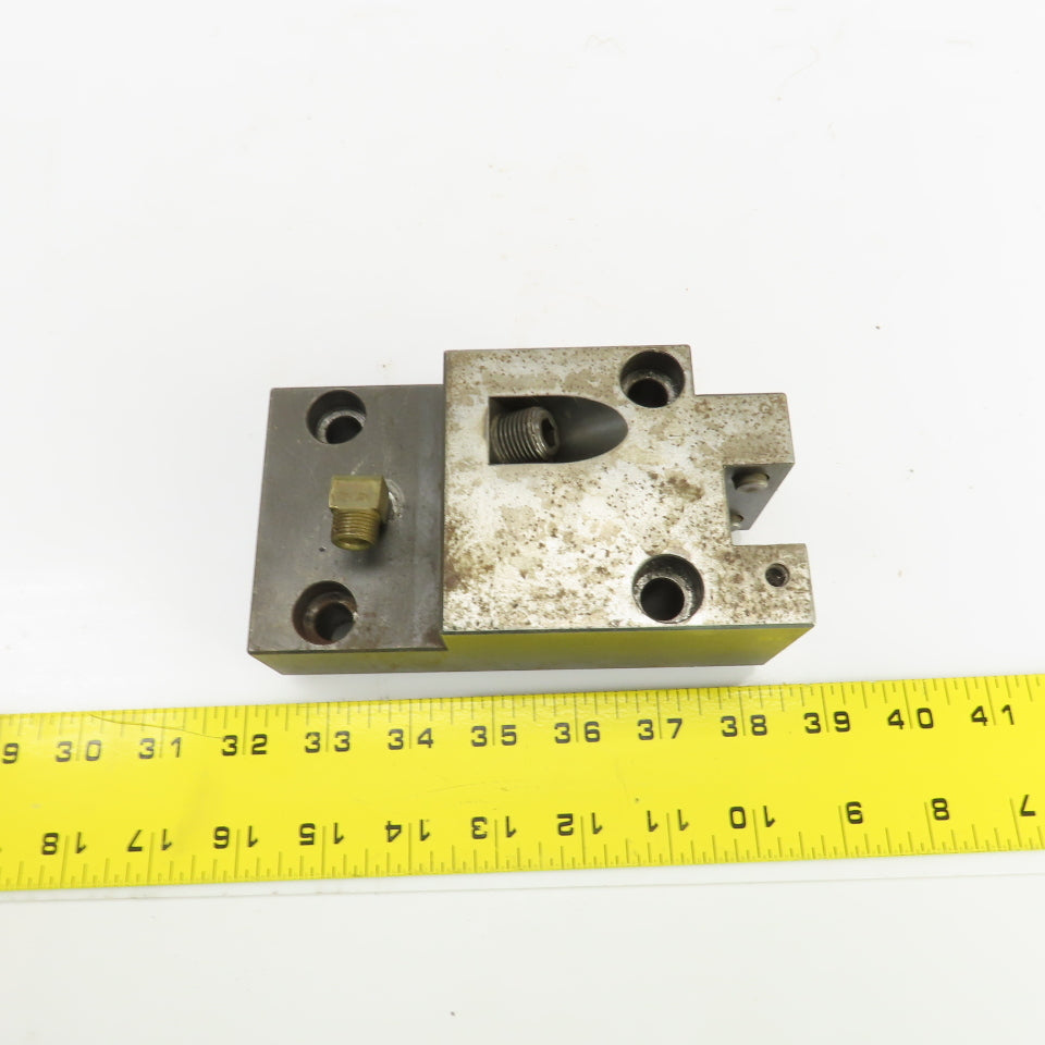 Bolt Down Coolant Fed CNC Lathe Turret Tool Holder 22mm Shank 125mm x 82mm Base