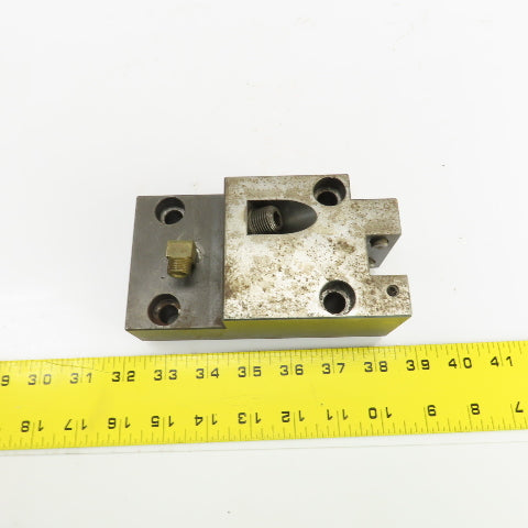 Bolt Down Coolant Fed CNC Lathe Turret Tool Holder 22mm Shank 125mm x 82mm Base
