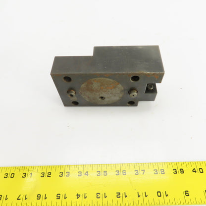 Bolt Down Coolant Fed CNC Lathe Turret Tool Holder 22mm Shank 125mm x 82mm Base