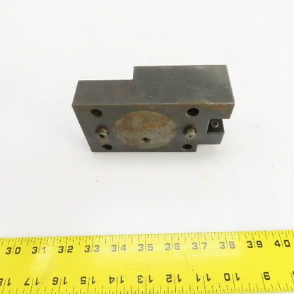 Bolt Down Coolant Fed CNC Lathe Turret Tool Holder 22mm Shank 125mm x 82mm Base