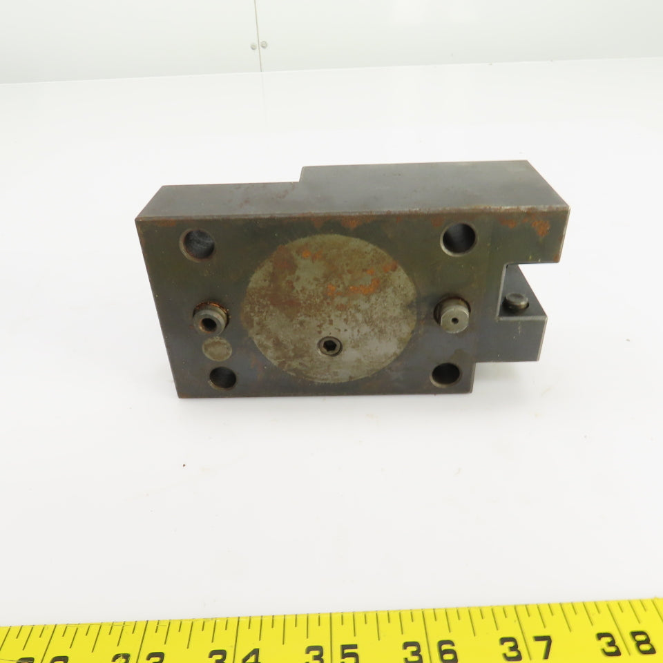 Bolt Down Coolant Fed CNC Lathe Turret Tool Holder 22mm Shank 125mm x 82mm Base