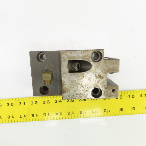 Bolt Down Coolant Fed CNC Lathe Turret Tool Holder 22mm Shank 125mm x 82mm Base