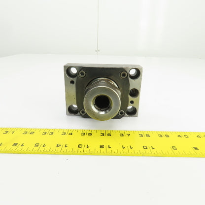 Bolt Down CNC Lathe Turret Live Tool Holder 19mm Shank 116mm x 80mm Base