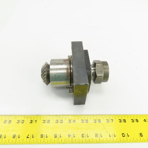 Bolt Down CNC Lathe Turret Live Tool Holder 19mm Shank 116mm x 80mm Base