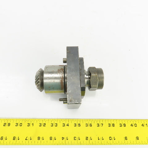 Bolt Down CNC Lathe Turret Live Tool Holder 19mm Shank 116mm x 80mm Base