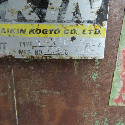 Daikin Y473048A-2 15 Gallon 1.5kW Hydraulic Power Unit 220V 3PH W/V15AIR-95 Pump
