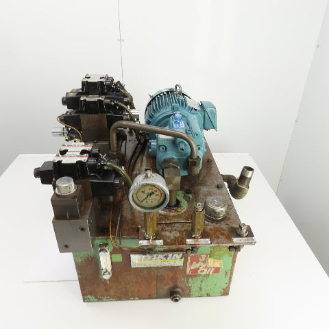Daikin Y473048A-2 15 Gallon 1.5kW Hydraulic Power Unit 220V 3PH W/V15AIR-95 Pump