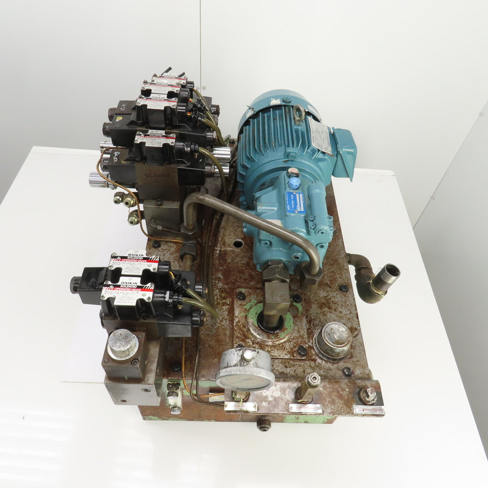Daikin Y473048A-2 15 Gallon 1.5kW Hydraulic Power Unit 220V 3PH W/V15AIR-95 Pump