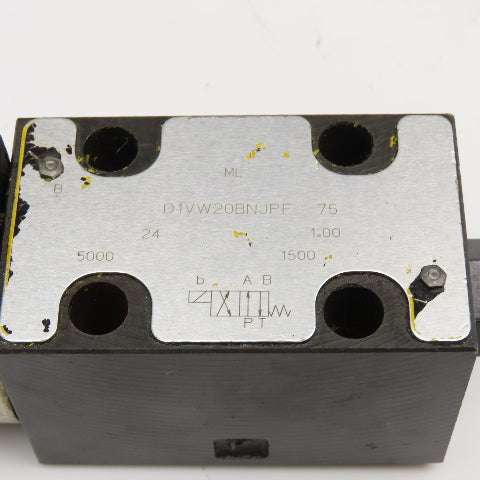 Parker D1VW20BNJPF 4/2 Way Directional Valve Single Solenoid 24VDC 5000PSI