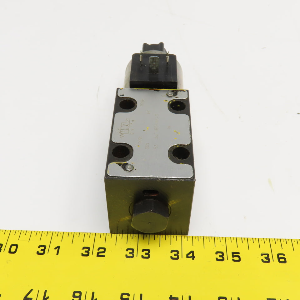 Parker D1VW20BNJPF 4/2 Way Directional Valve Single Solenoid 24VDC 5000PSI