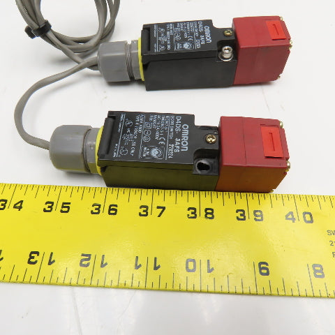 Omron D4DS-3AFS Industrial Gate Guard Door Interlock Safety Switch 600V Lot of 2