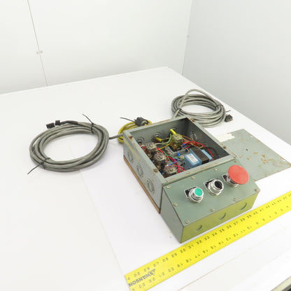 Prewired 120V (4) Motor Starter Control Operator Panel Assembly 24V Controls