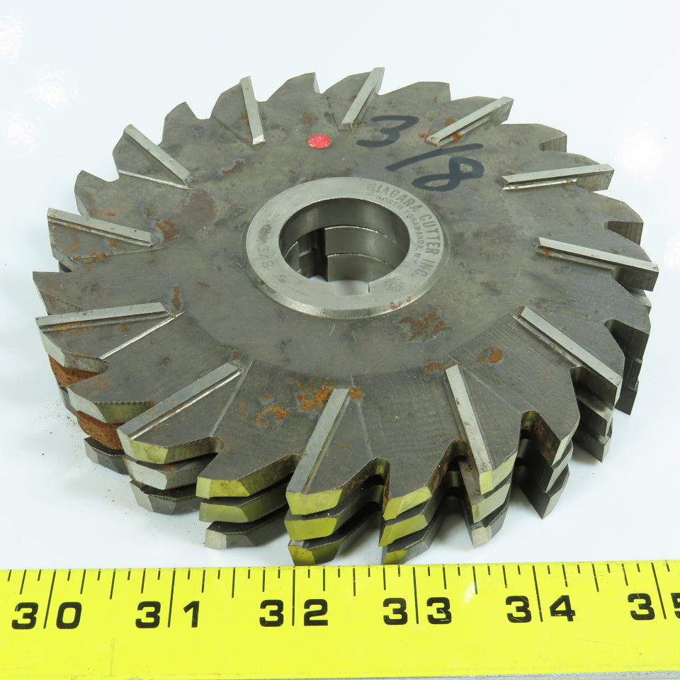 Niagara 4-15/16" x 3/8" Side Milling Cutter 1-1/4" Arbor Lot of 5