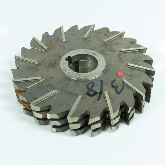 Niagara 4-15/16" x 3/8" Side Milling Cutter 1-1/4" Arbor Lot of 5
