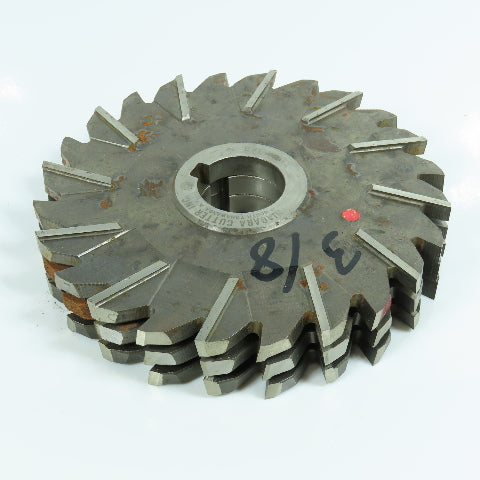 Niagara 4-15/16" x 3/8" Side Milling Cutter 1-1/4" Arbor Lot of 5