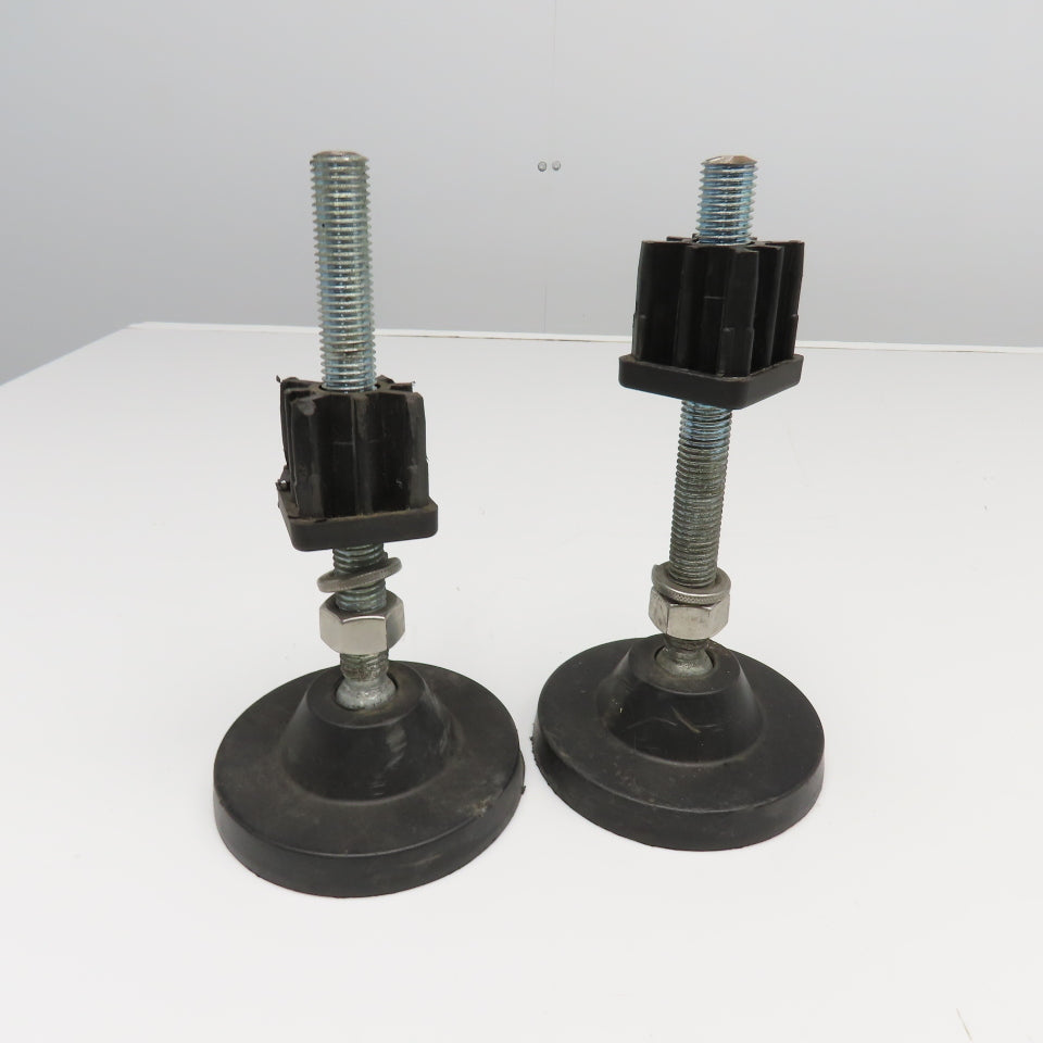 Valu Guide VG-513 5" Swivel Floor Leveler Pad 3/4"-10 x 8" Stud Lot Of 2