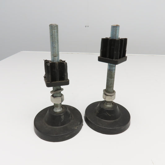 Valu Guide VG-513 5" Swivel Floor Leveler Pad 3/4"-10 x 8" Stud Lot Of 2
