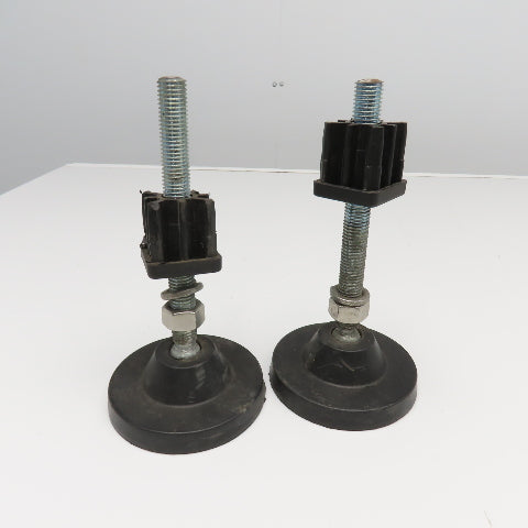 Valu Guide VG-513 5" Swivel Floor Leveler Pad 3/4"-10 x 8" Stud Lot Of 2