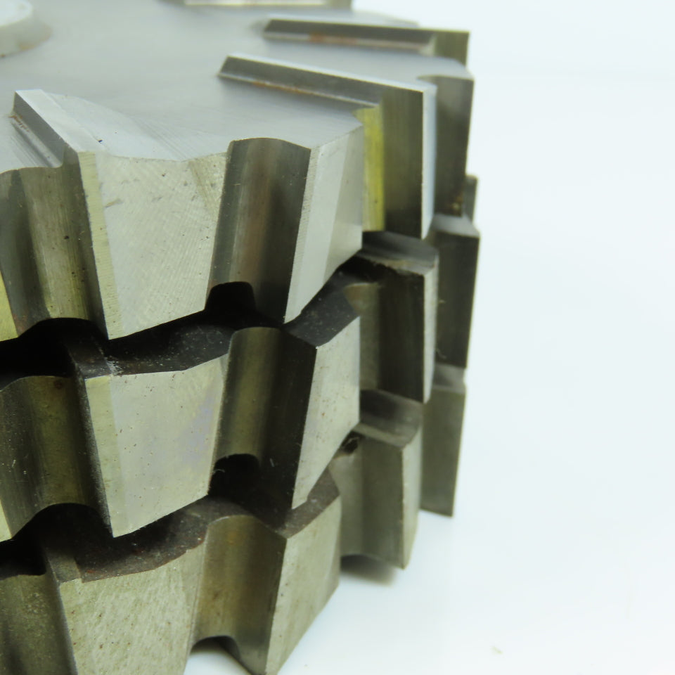 5-5/8" x 3/8" Side Milling Cutter 1-1/4" Arbor Staggered 24 Tooth Regrind Lot/3