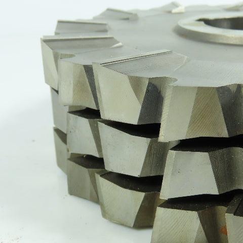 5-5/8" x 3/8" Side Milling Cutter 1-1/4" Arbor Staggered 24 Tooth Regrind Lot/3