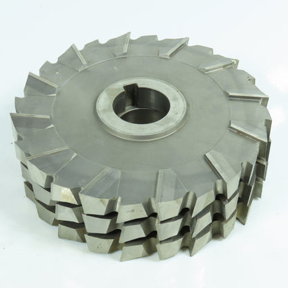 5-5/8" x 3/8" Side Milling Cutter 1-1/4" Arbor Staggered 24 Tooth Regrind Lot/3