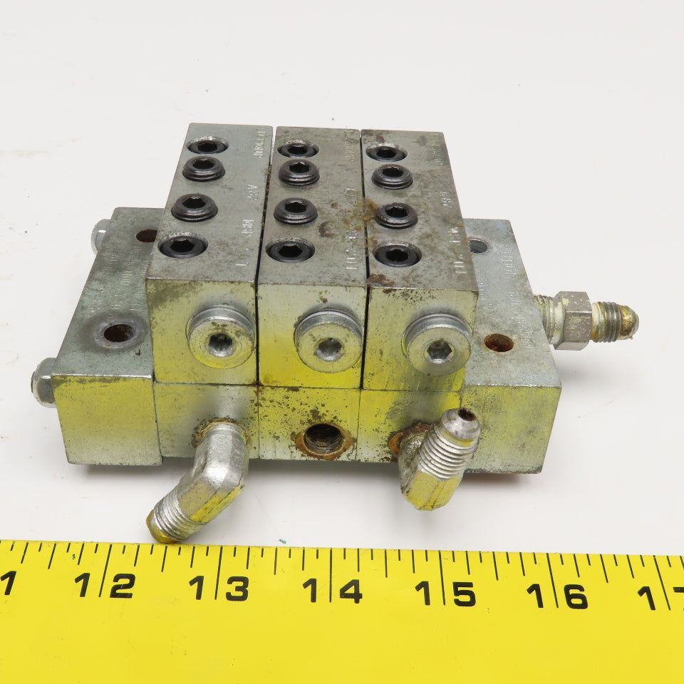 Trabon Lubriquip MSP-10T MSP-20T Piston Lubricator Divider Valve Block