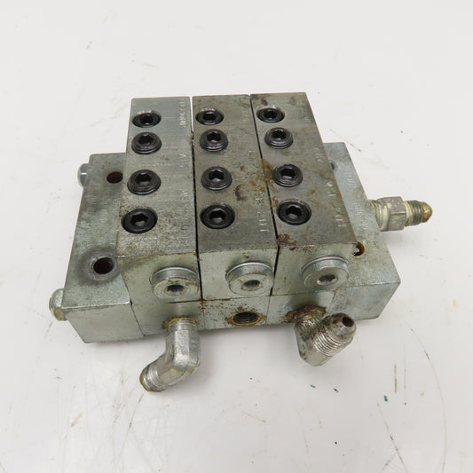 Trabon Lubriquip MSP-10T MSP-20T Piston Lubricator Divider Valve Block