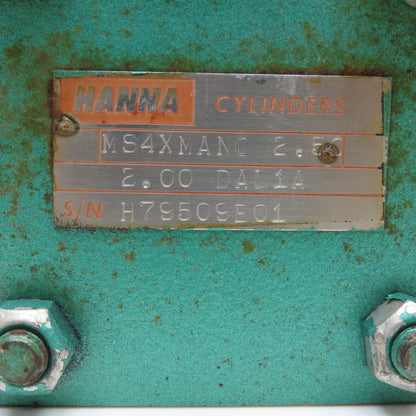 Hanna MS4XMANC 2.50 2-1/2" Bore 2" Stroke Double Acting Air Balancing Cylinder