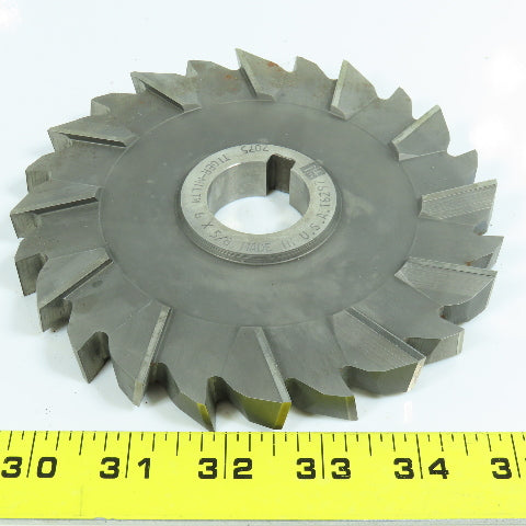 ITW 6" x 3/8" Side Milling Cutter 1-1/4" Arbor Staggered 24 Tooth