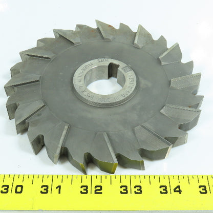 ITW 6" x 3/8" Side Milling Cutter 1-1/4" Arbor Staggered 24 Tooth