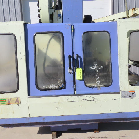 Takumi Seiki V11A 3-Axis CNC Vertical Machining Center W/4th-Axis 3PH & Conveyor