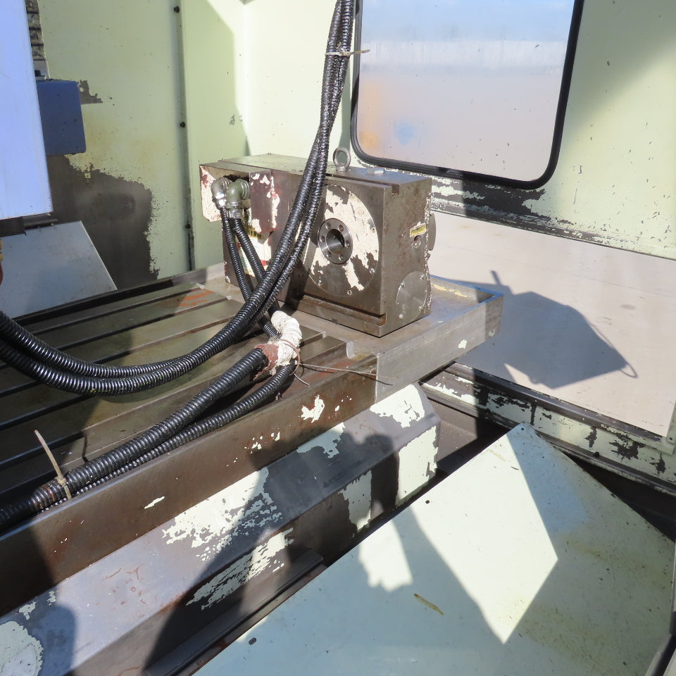 Takumi Seiki V11A 3-Axis CNC Vertical Machining Center W/4th-Axis 3PH & Conveyor