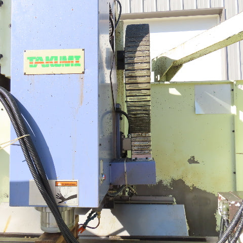 Takumi Seiki V11A 3-Axis CNC Vertical Machining Center W/4th-Axis 3PH & Conveyor