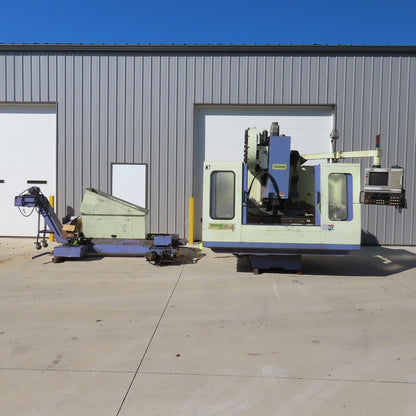 Takumi Seiki V11A 3-Axis CNC Vertical Machining Center W/4th-Axis 3PH & Conveyor