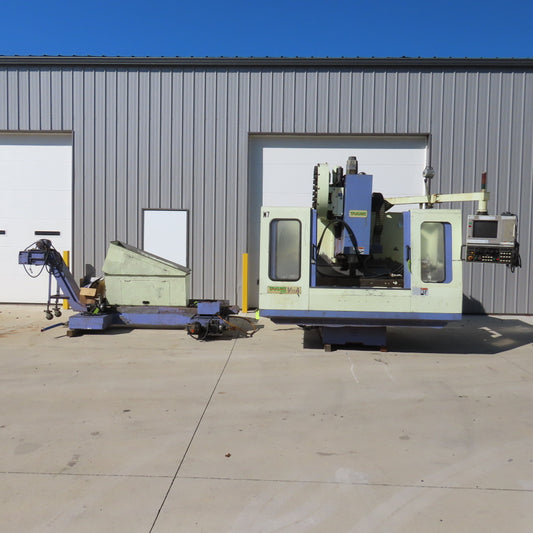Takumi Seiki V11A 3-Axis CNC Vertical Machining Center W/4th-Axis 3PH & Conveyor